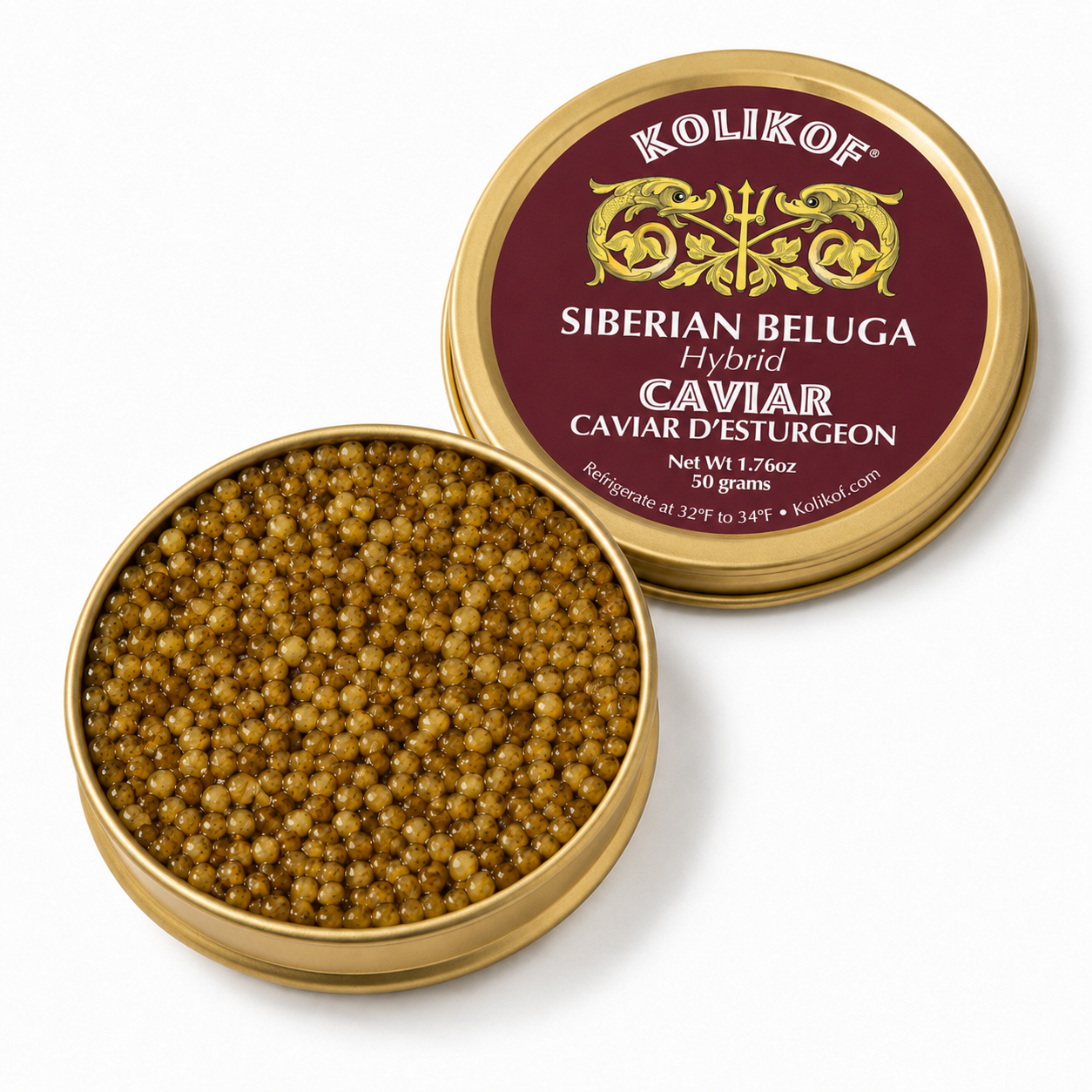 Caviar híbrido de beluga siberiana