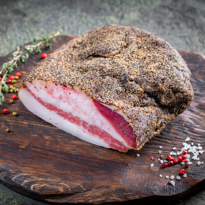 Italian Dry-Cured Pork Jowl (Guanciale) - 1lbs