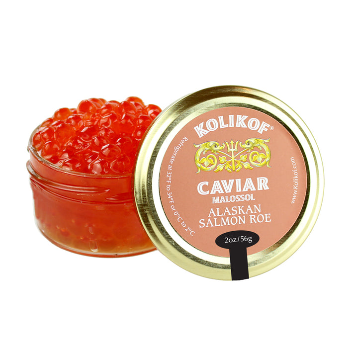 Set de regalo de caviar de esturión y huevas de salmón de Alaska