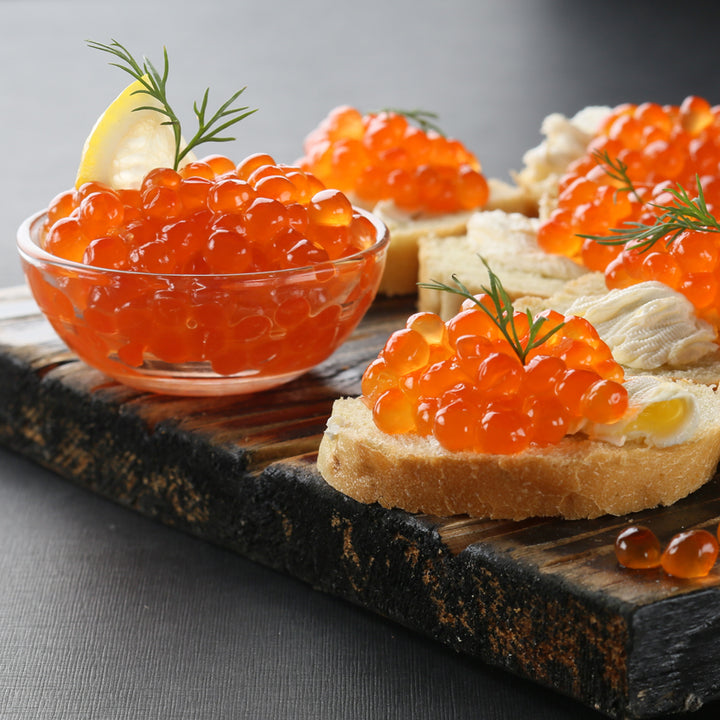 Set de regalo de caviar de esturión y huevas de salmón de Alaska