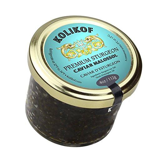 Set de regalo de caviar de esturión y huevas de salmón de Alaska