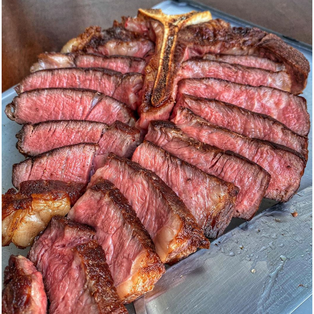 Filete Porterhouse Prime USDA añejado en seco Bistecca alla Fiorentina